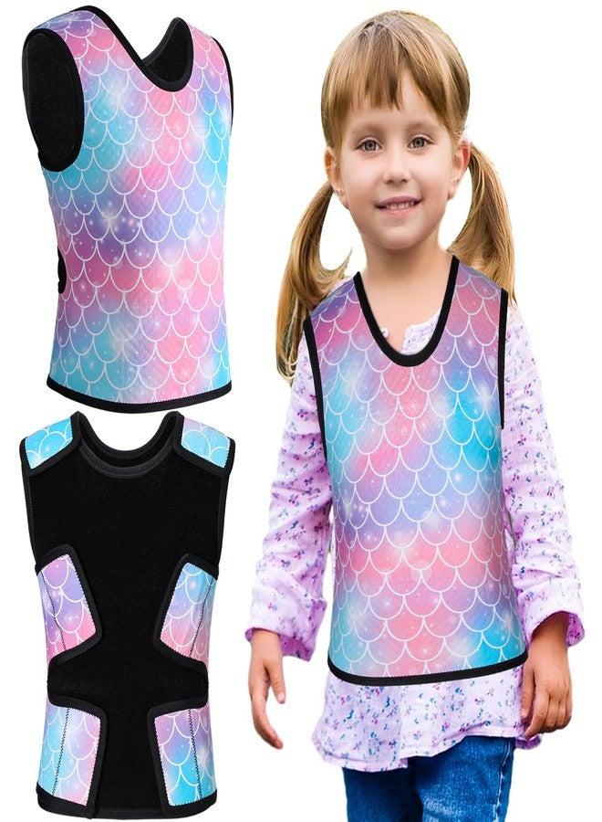 Janmercy Compression Vest for Kids Boys Soft Breathable Compression Vest Girls Cute Comfort for Back to School Children(Mermaid,Small) - Image 1
